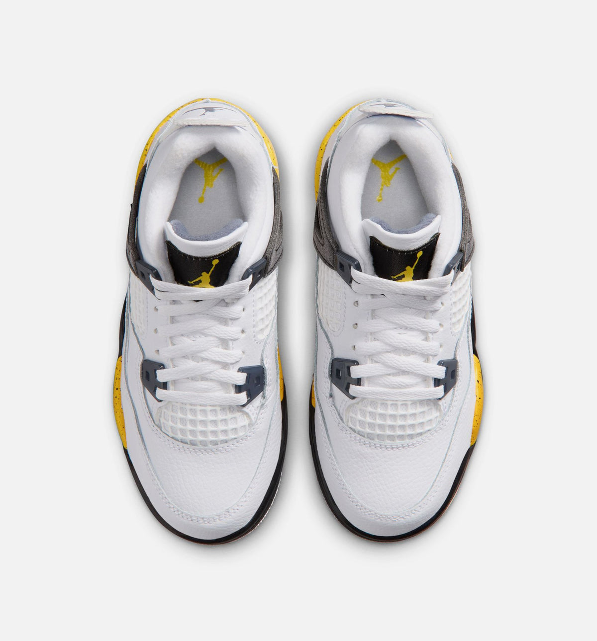 Air Jordan 4 Retro Rare Air Tour Yellow | Preschool Lifestyle Shoe | White/Dark Stucco/Black/Tour Yellow