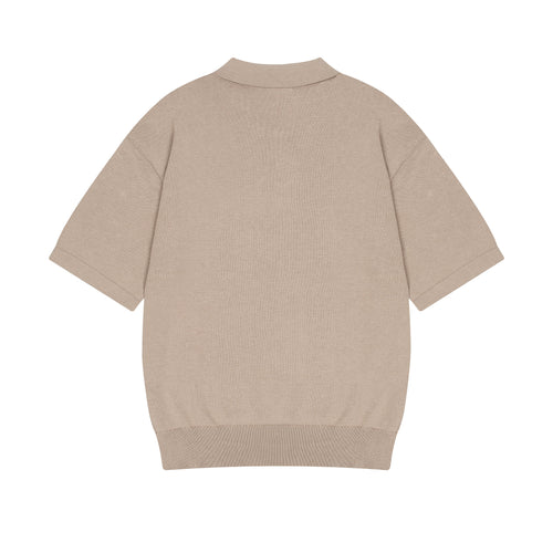 "on air" Polo knit beige