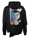 Haculla Crown Royal asymmetric hoodie