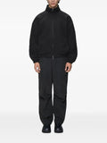 Rains fleece-texture high-neck jacket