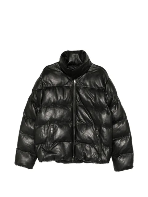 Giorgio Brato quilted leather puffer jacket