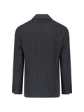 Lardini check-pattern notched-lapel blazer